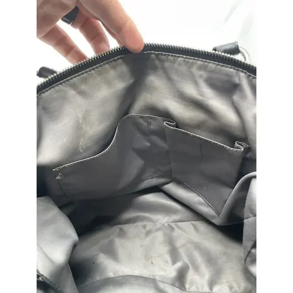 Vintage Coach Daisy Emma F23973 Black Leather‎ Shoulder Bag Tote 16"x12" - Picture 12 of 16